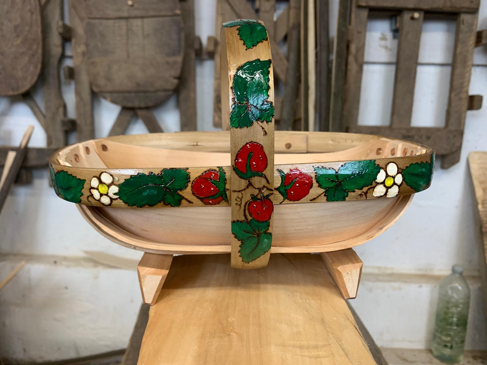 Decorated Strawberry Trug