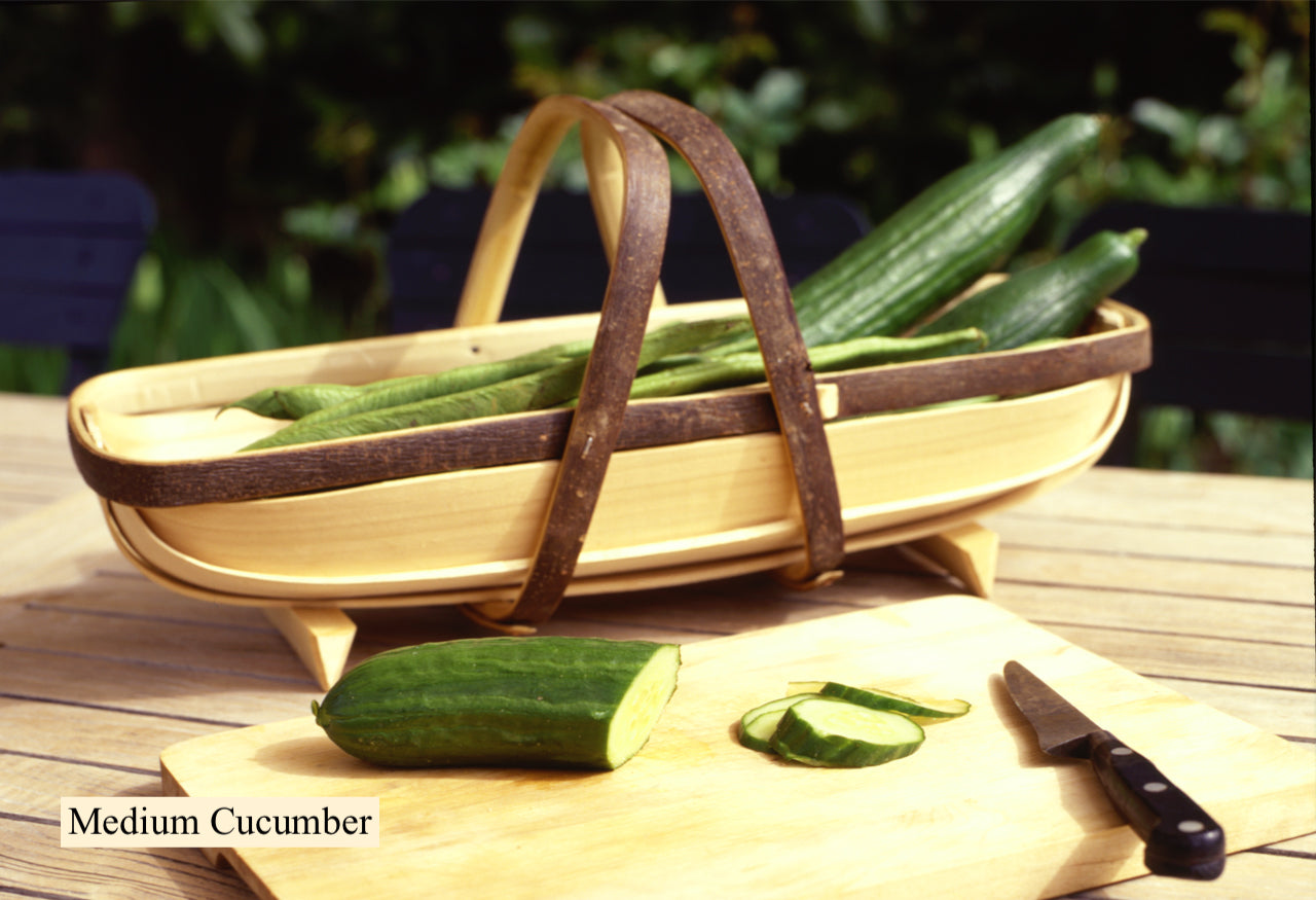 Medium cucumber trug. Hand-made in Herstmonceux.