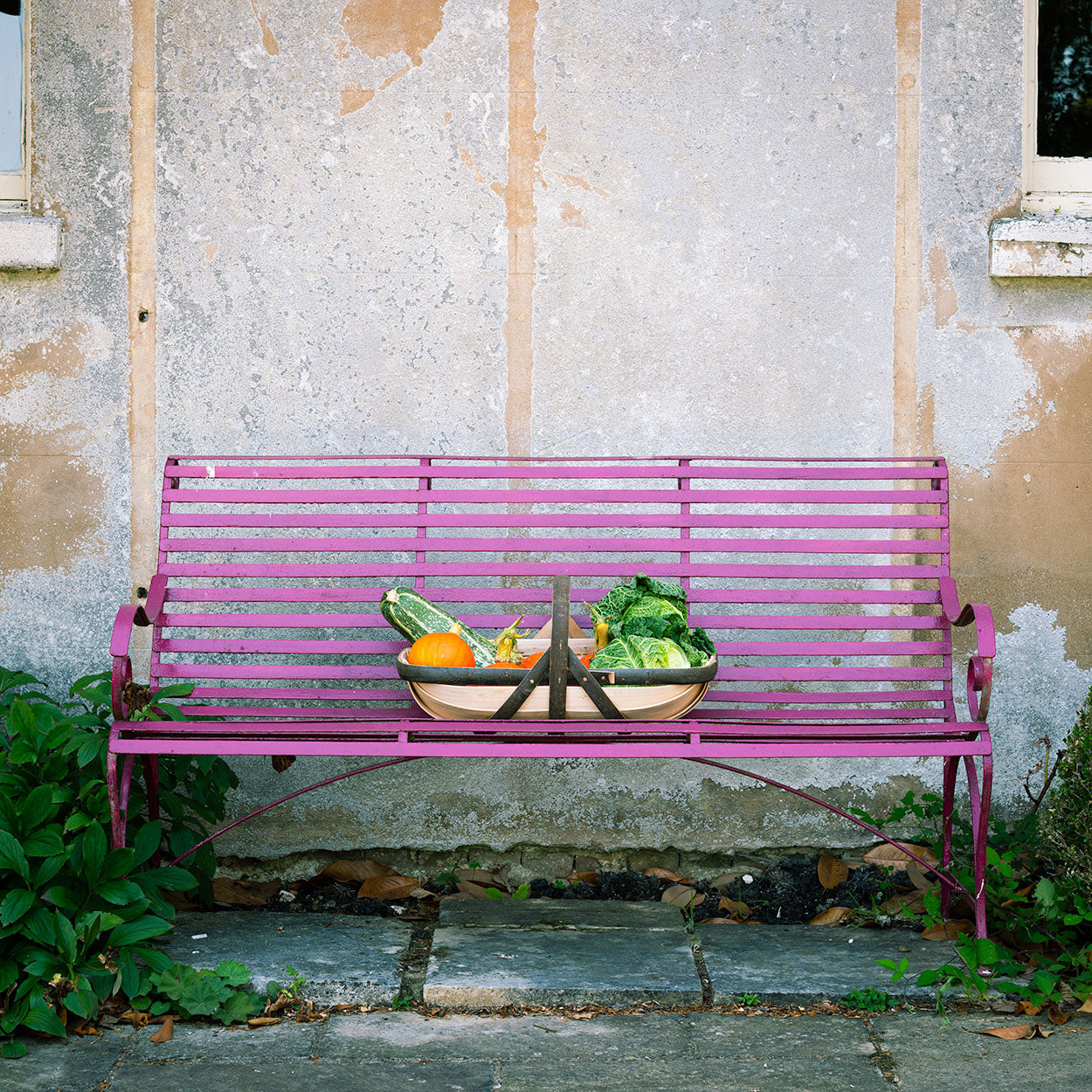 Sussex Trug Garden 7 Strapped on bench