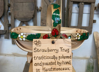 Decorated Strawberry Trug