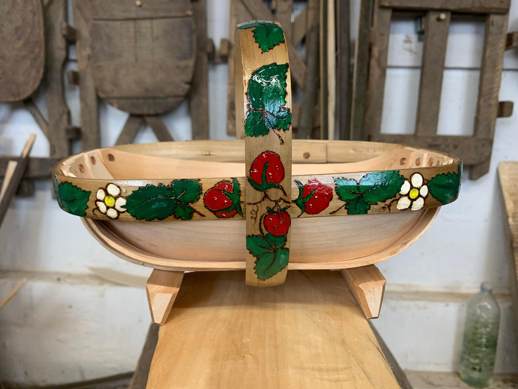 Decorated Strawberry Trug