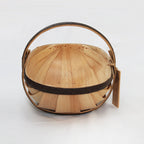 Sussex Apple Trug. Traditionally hand-crafted in Herstmonceux. Top view showing wooden boards