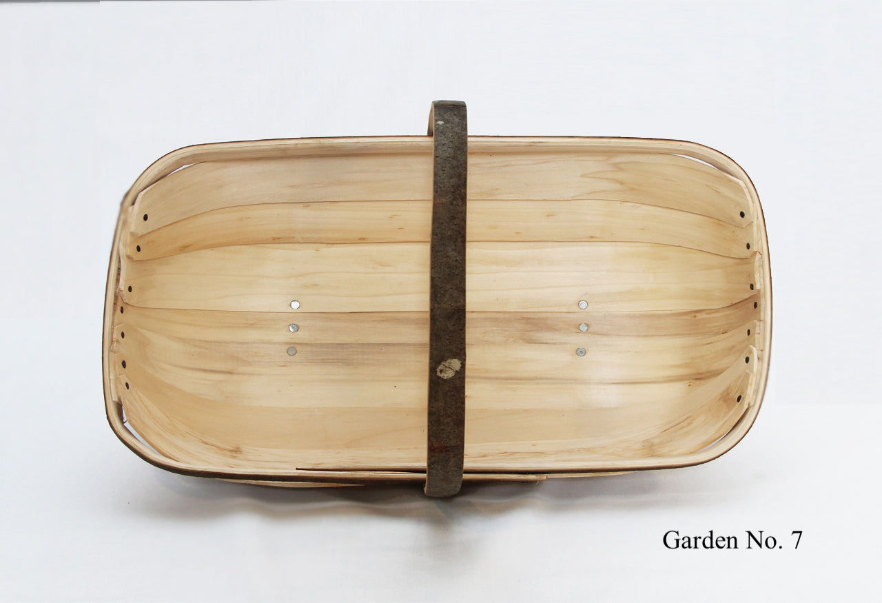 Sussex Garden Trug No. 7 (half bushel), top view,, made from traditional, sustainable materials in Herstmonceux